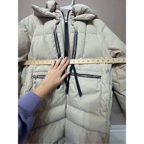 NWOT Orolay 092 Classics Stone Tan Thickened Duck Down Puffer Hooded Jacket Med - Picture 9 of 13